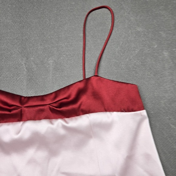 Free People Tank Womens Large Pink Satin Camisole Sweetheart Lined Pockets - Picture 4 of 16